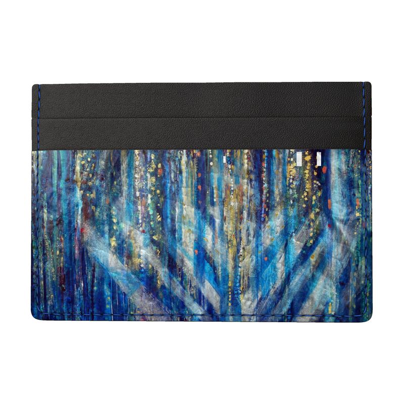 Leather Card Holder | "Menorah Rambam Gem" by Yoram Raanan