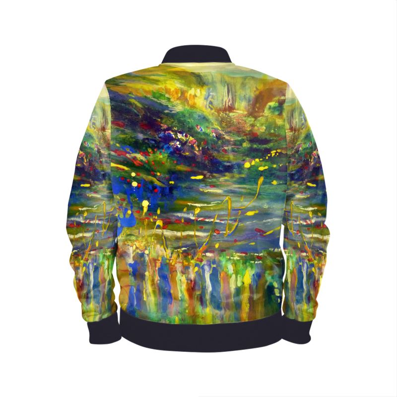 Men's Satin Bomber Jacket | "Behar Jubilee" by Yoram Raanan