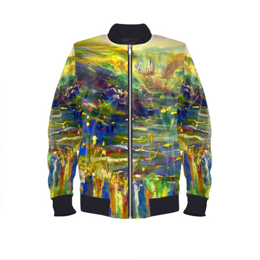 Men's Satin Bomber Jacket | "Behar Jubilee" by Yoram Raanan
