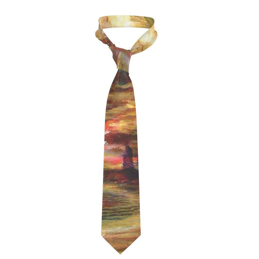 Handmade Silk Tie | "On the Way to Sinai" by Yoram Raanan