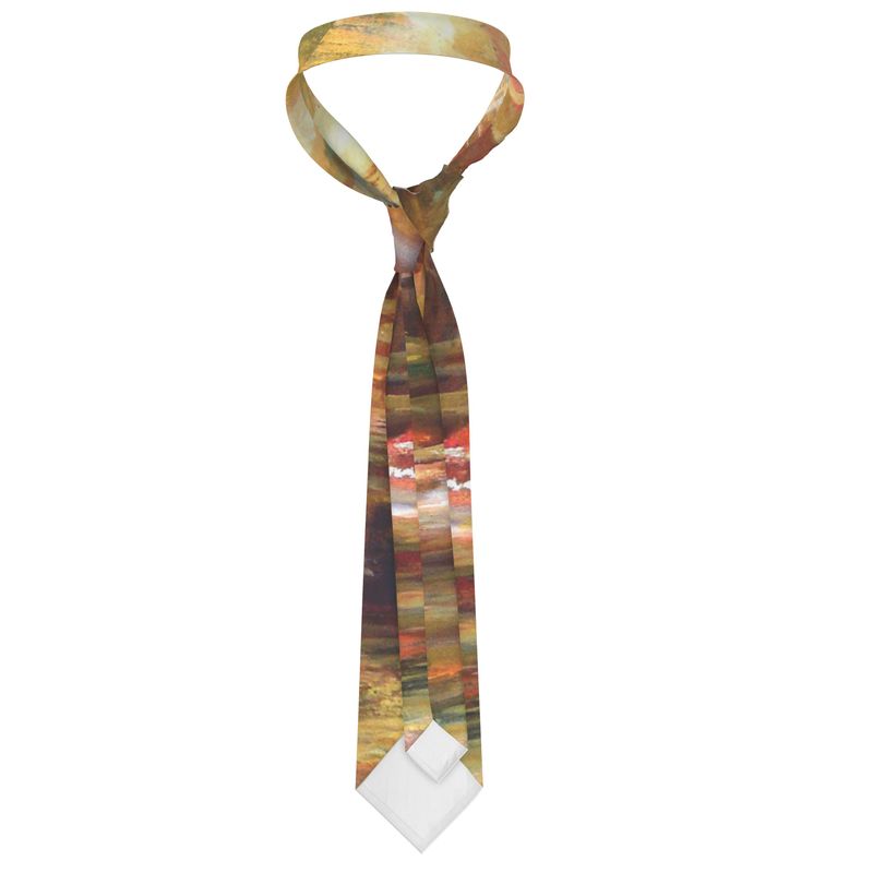 Handmade Silk Tie | "On the Way to Sinai" by Yoram Raanan