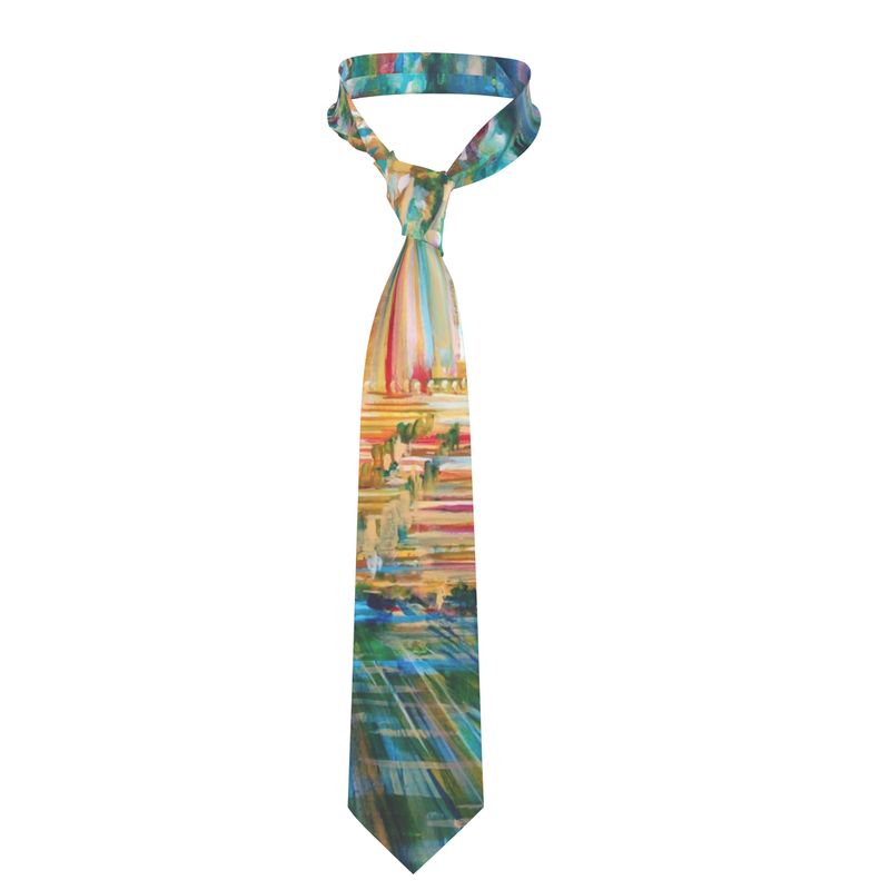 Handmade Silk Tie | "Bishvili Rose" by Yoram Raanan