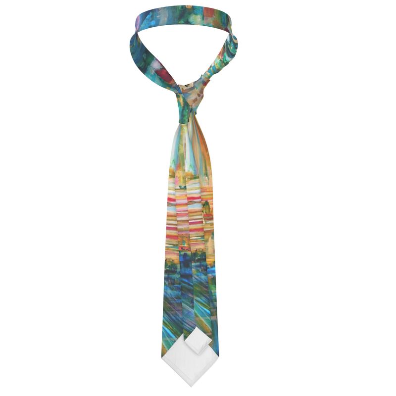Handmade Silk Tie | "Bishvili Rose" by Yoram Raanan