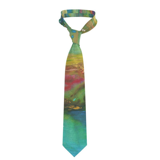 Handmade Silk Tie | "Bereshit" by Yoram Raanan