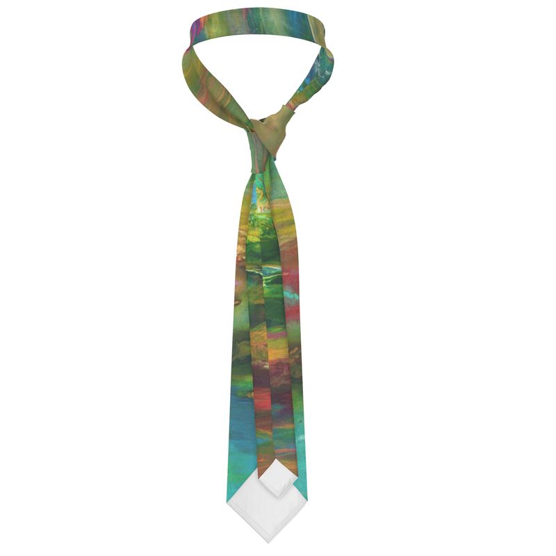 Handmade Silk Tie | "Bereshit" by Yoram Raanan