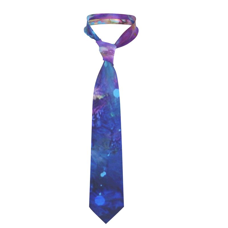 Handmade Silk Tie | "Rainbow Dance" by Yoram Raanan