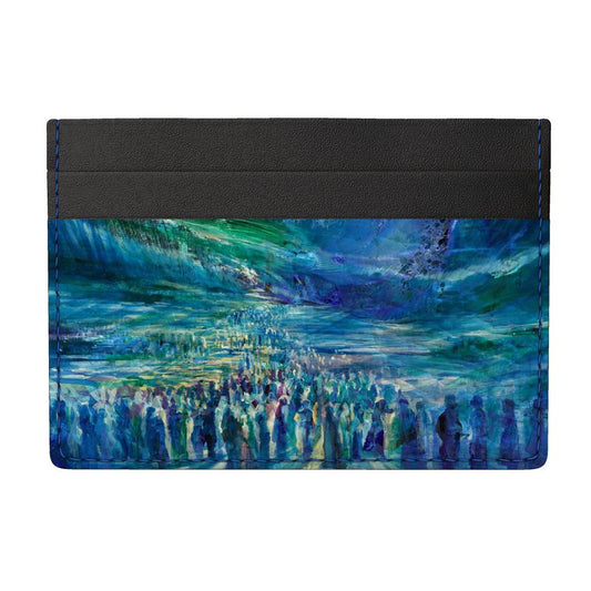 Leather Card Holder | "Crossing the Red Sea" by Yoram Raanan