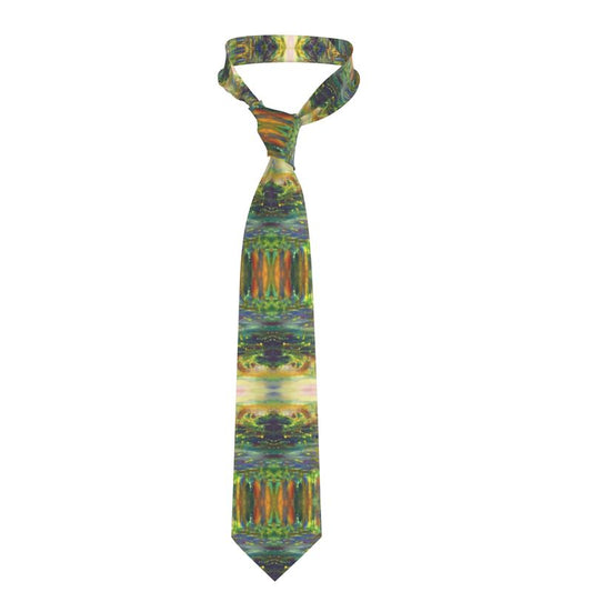 Handmade Silk Tie | "Behar Jubilee" fractal by Yoram Raanan