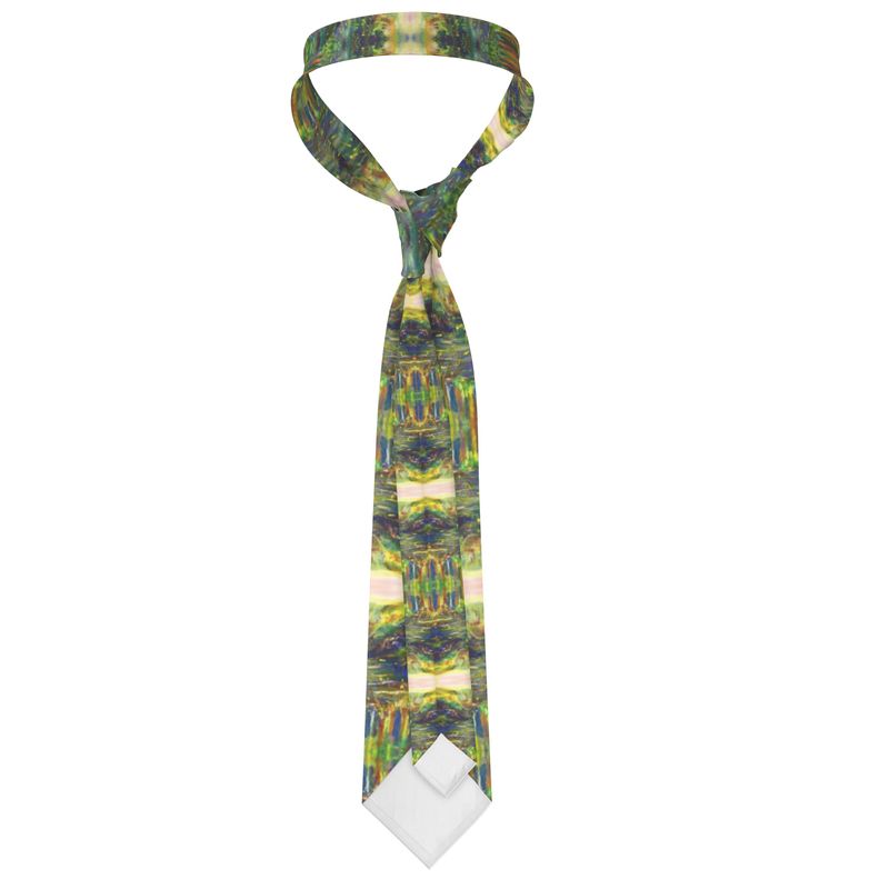 Handmade Silk Tie | "Behar Jubilee" fractal by Yoram Raanan