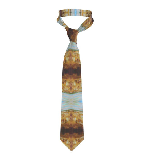 Handmade Silk Tie | "Jerusalem Tree of Life" fractal by Yoram Raanan