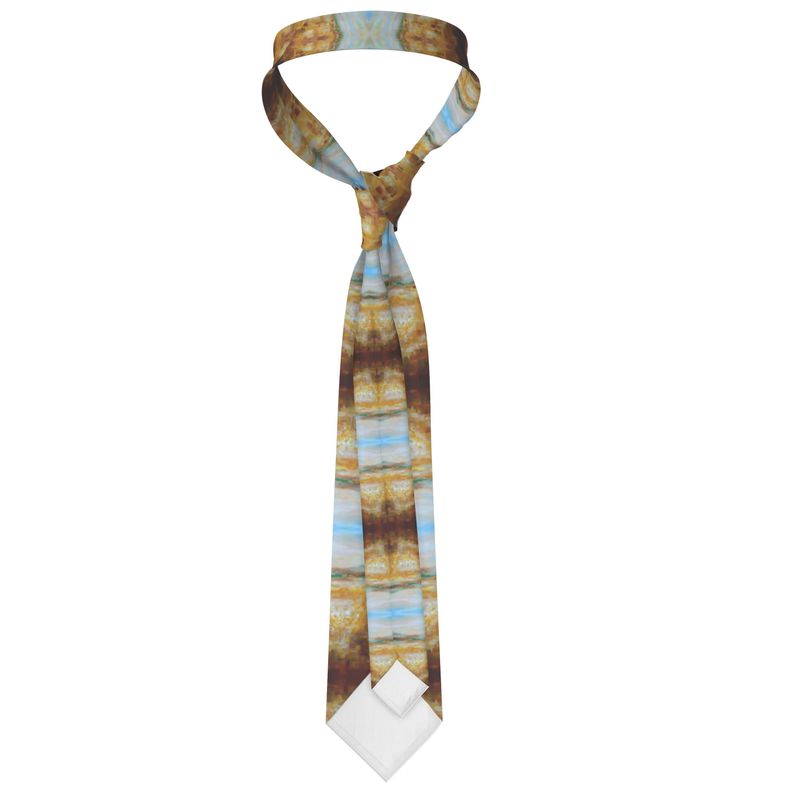 Handmade Silk Tie | "Jerusalem Tree of Life" fractal by Yoram Raanan