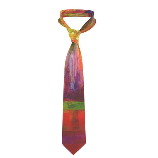 Handmade Silk Tie | "Purim Night" by Yoram Raanan