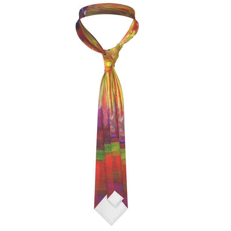 Handmade Silk Tie | "Purim Night" by Yoram Raanan