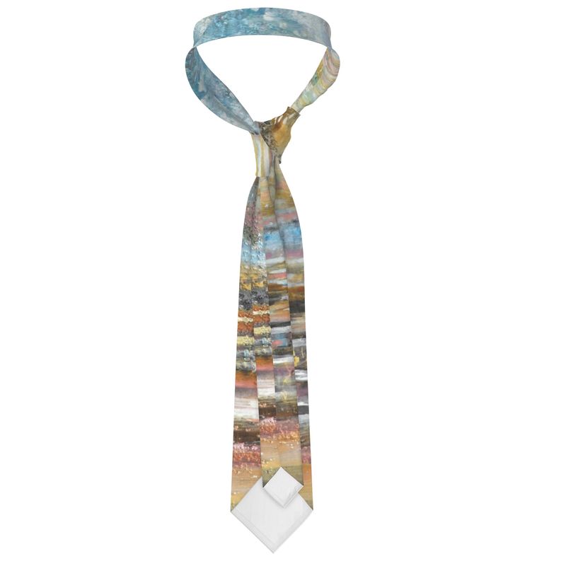 Handmade Silk Tie | "Kotel Quiet Time" by Yoram Raanan