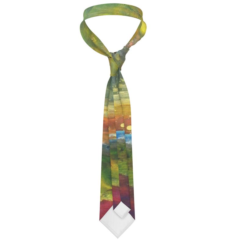 Handmade Silk Tie | "The Dance of Life" by Yoram Raanan