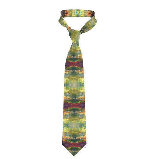 Handmade Silk Tie | "The Dance of Life" fractal by Yoram Raanan