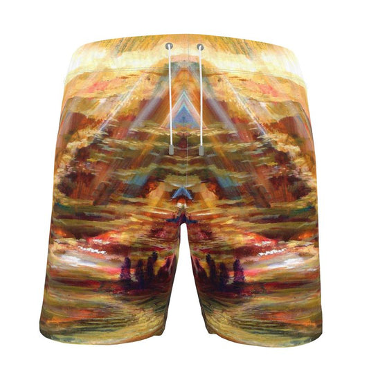 Men's Swim Shorts | "On the Way to Sinai" by Yoram Raanan