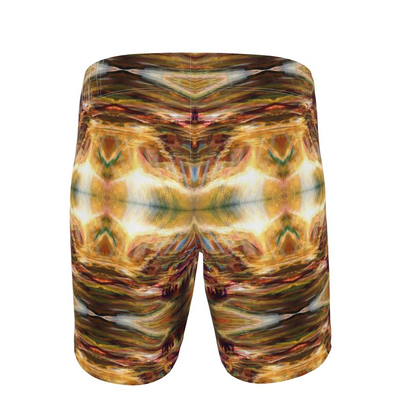 Men's Swim Shorts | "On the Way to Sinai" FRACTAL by Yoram Raanan