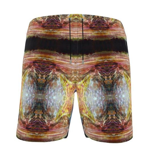 Men's Swim Shorts | "Har Sinai for Now" FRACTAL by Yoram Raanan