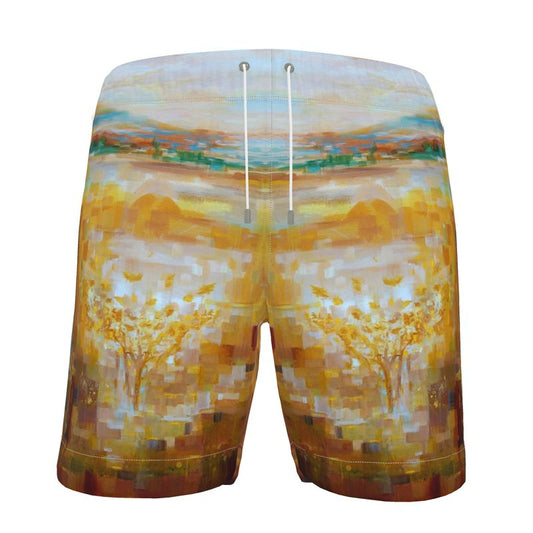 Men's Swim Shorts | "Jerusalem Tree of Life" by Yoram Raanan