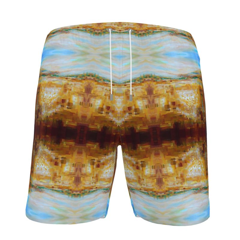 Men's Swim Shorts | "Jerusalem Tree of Life" FRACTAL by Yoram Raanan