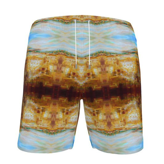 Men's Swim Shorts | "Jerusalem Tree of Life" FRACTAL by Yoram Raanan