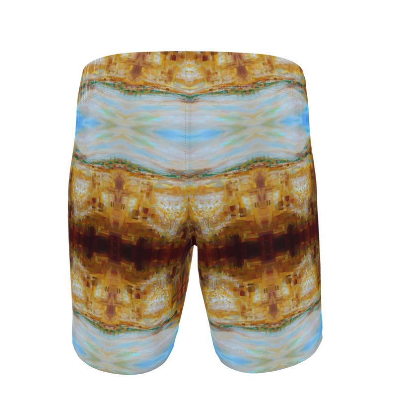 Men's Swim Shorts | "Jerusalem Tree of Life" FRACTAL by Yoram Raanan