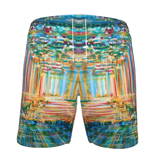 Men's Swim Shorts | "Bishvili Rose" by Yoram Raanan
