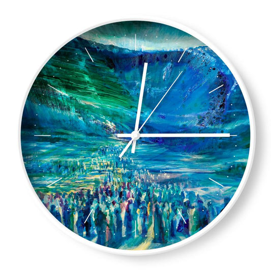 Wall Clock | "Crossing the Red Sea" by Yoram Raanan