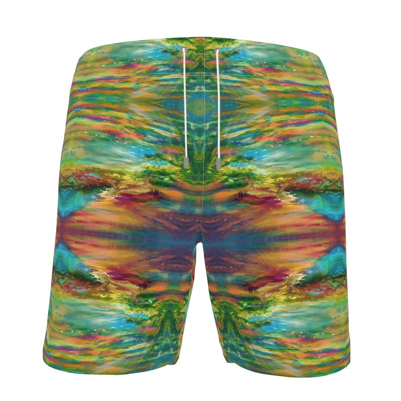 Men's Swim Shorts | "Bereshit" FRACTAL by Yoram Raanan