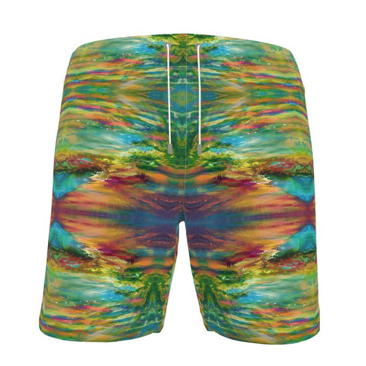 Men's Swim Shorts | "Bereshit" FRACTAL by Yoram Raanan
