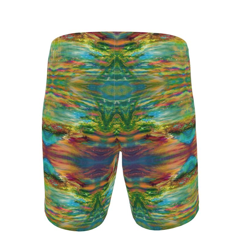 Men's Swim Shorts | "Bereshit" FRACTAL by Yoram Raanan