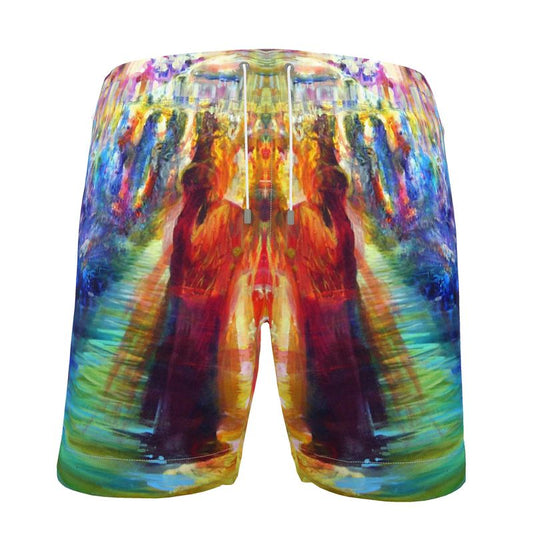 Men's Swim Shorts | "Rainbow Dance" by Yoram Raanan