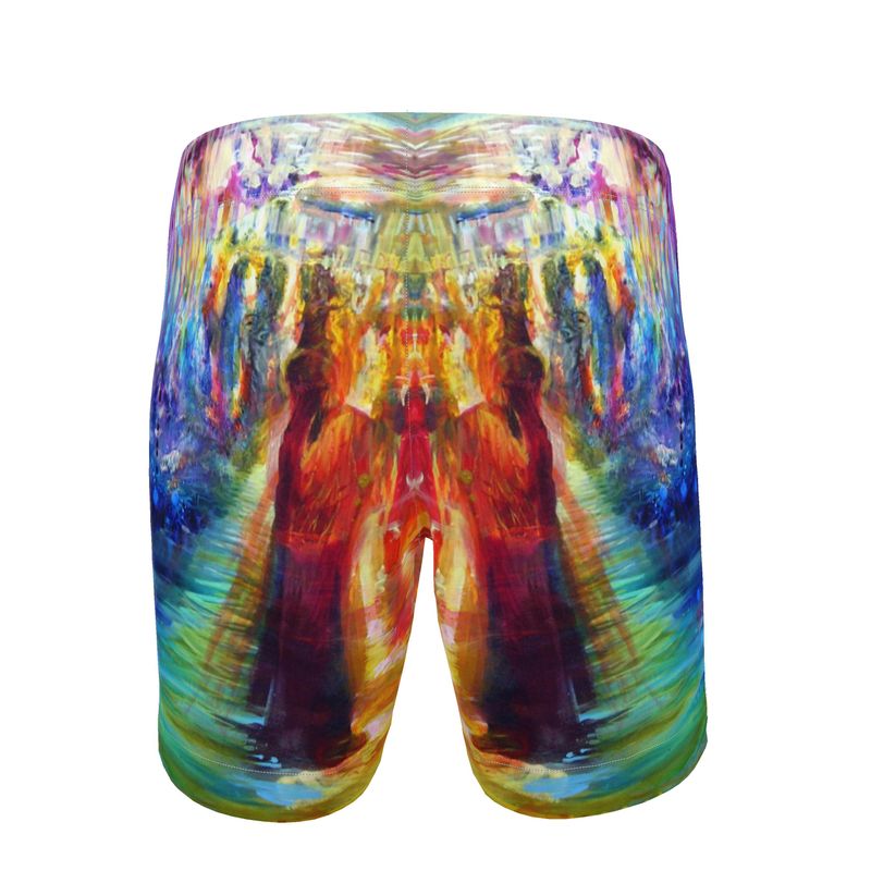 Men's Swim Shorts | "Rainbow Dance" by Yoram Raanan