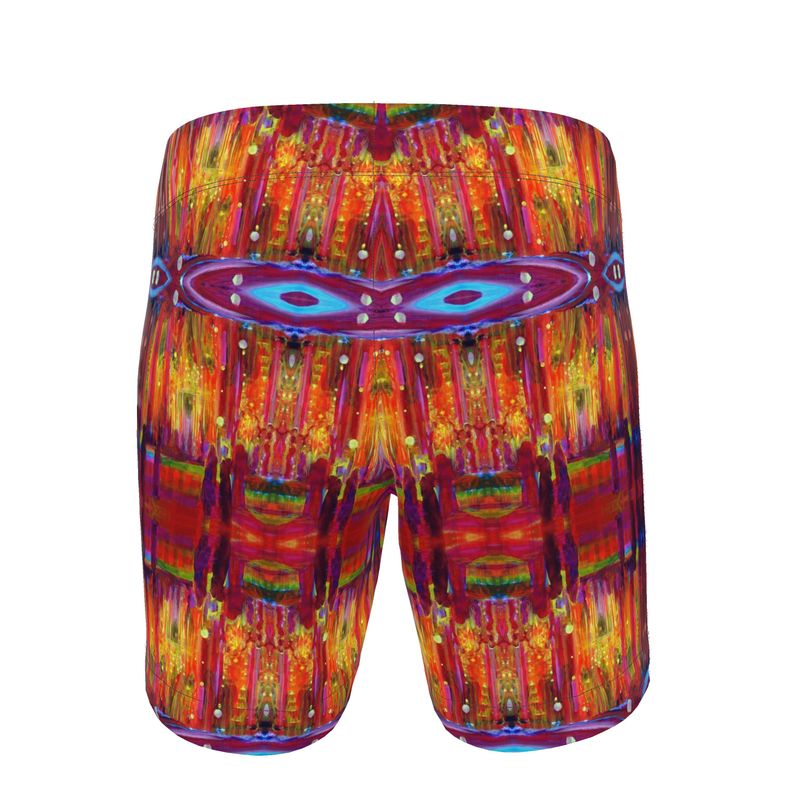 Men's Swim Shorts | "Purim Night" FRACTAL by Yoram Raanan