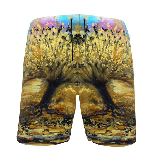 Men's Swim Shorts | "Tree of Lights" by Yoram Raanan