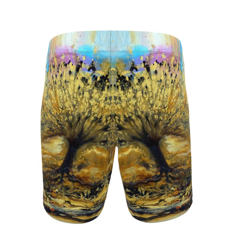 Men's Swim Shorts | "Tree of Lights" by Yoram Raanan