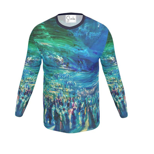 Men's Long Sleeve T-Shirt | "Crossing the Red Sea" by Yoram Raanan