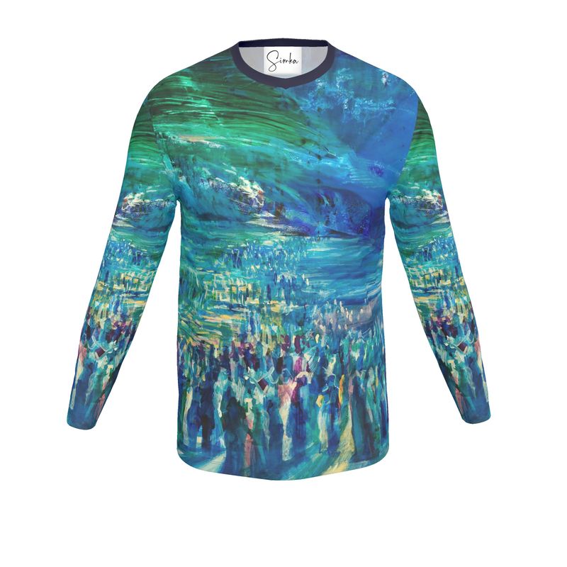 Men's Long Sleeve T-Shirt | "Crossing the Red Sea" by Yoram Raanan