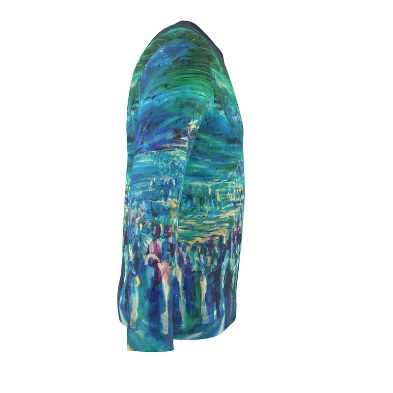 Men's Long Sleeve T-Shirt | "Crossing the Red Sea" by Yoram Raanan