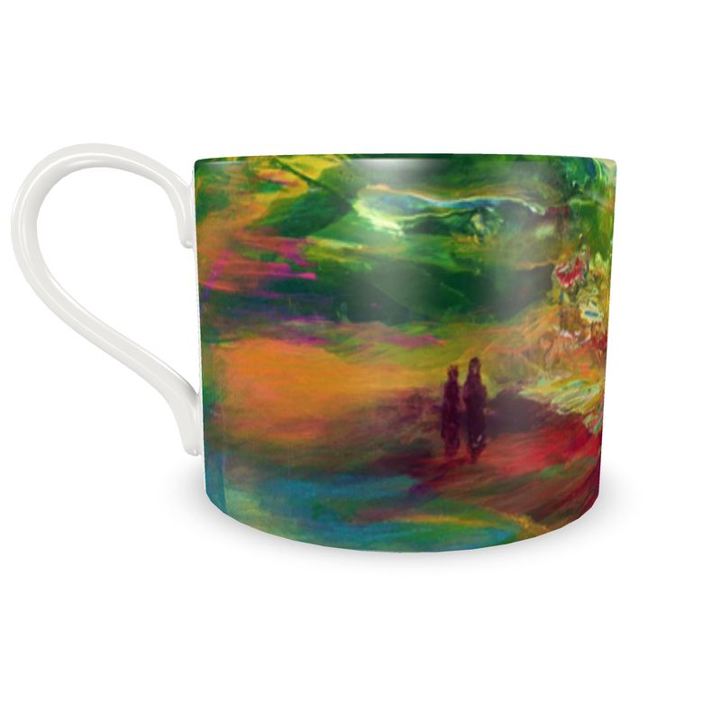 Cup & Saucer | "Bereshit" by Yoram Raanan