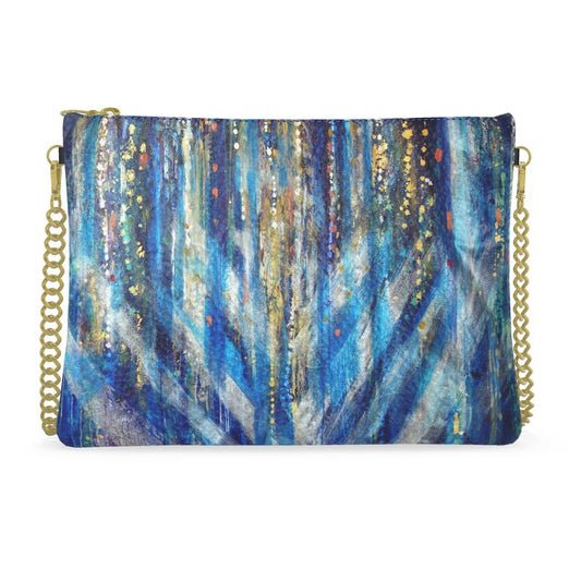 Crossbody Bag with Chain | "Menorah Rambam Gem" by Yoram Raanan