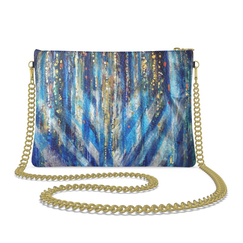 Crossbody Bag with Chain | "Menorah Rambam Gem" by Yoram Raanan