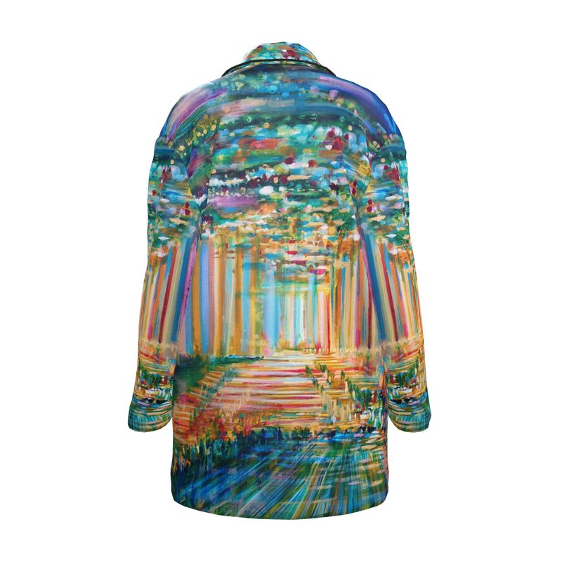 Women's Luxury Pajama Shirt | "Bishvili Rose" by Yoram Raanan