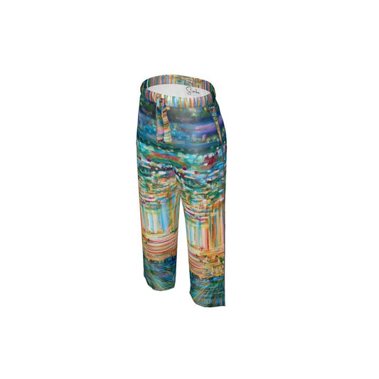Women's Luxury Pajama Trousers | "Bishvili Rose" by Yoram Raanan