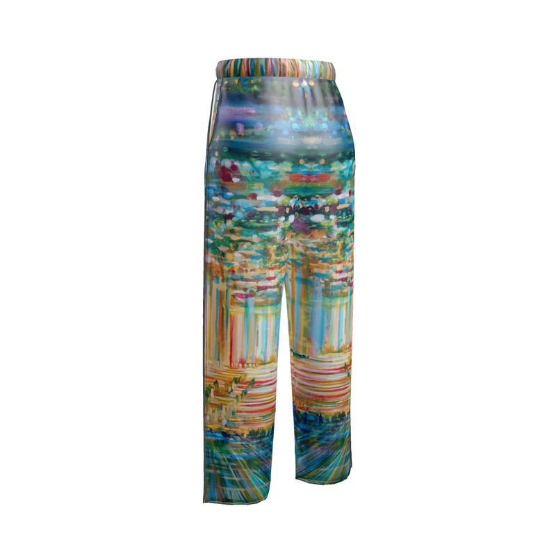 Women's Luxury Pajama Trousers | "Bishvili Rose" by Yoram Raanan