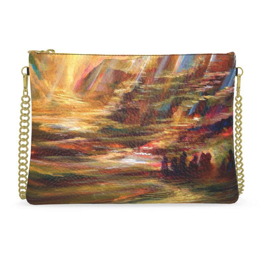 Crossbody Bag with Chain | "On the Way to Sinai" by Yoram Raanan