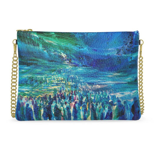 Crossbody Bag with Chain | "Crossing the Red Sea" by Yoram Raanan