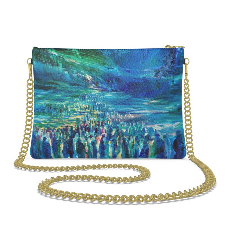 Crossbody Bag with Chain | "Crossing the Red Sea" by Yoram Raanan