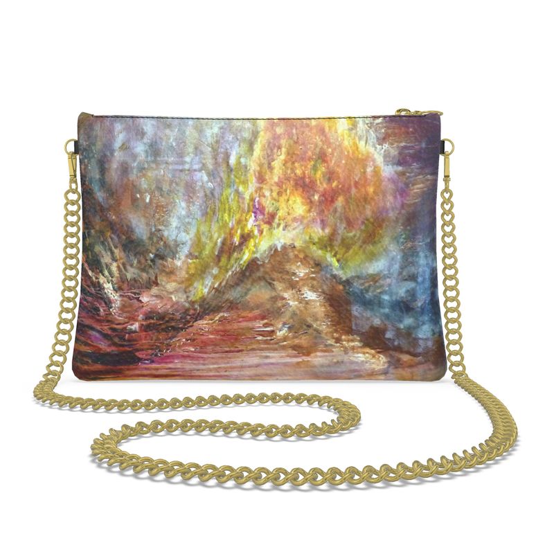 Crossbody Bag with Chain | "Har Sinai for Now" by Yoram Raanan